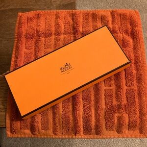 Hermes H Logo Face/Hand Towel/Washcloth with Box
